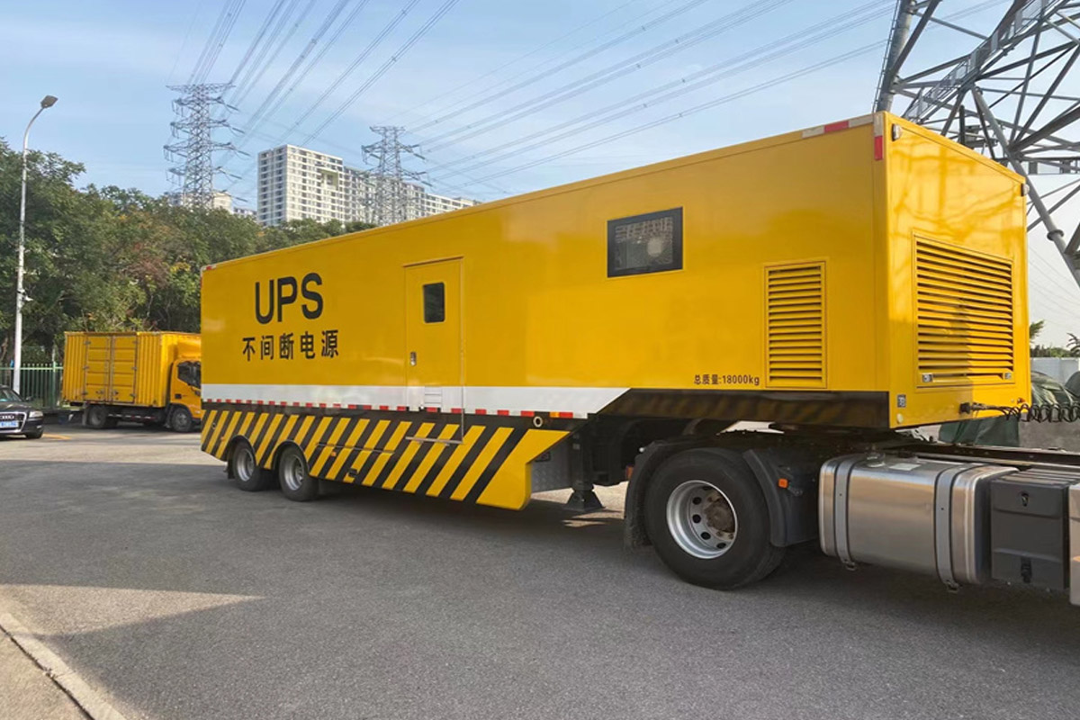 兰陵发电机租赁施工现场